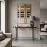 GRANAZ ΚΟΝΣΟΛΑ GUNMETAL 132x36x81cm 05-0780
